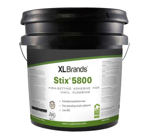 XL Brands Stix 5800 Premium High Strength Vinyl Flooring Adhesive 4 Gal. Pail