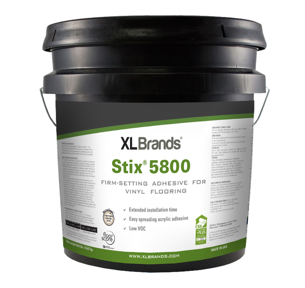 XL Brands Stix 5800 Premium High Strength Vinyl Flooring Adhesive 4 Gal. Pail