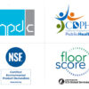NSF HPD FloorScore CDPH Logos